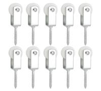 Create idea 10 Poleas de Nailon de 25 Mm para Colgar Tendederos Patios Interiores Balcones Techos Y Paredes 38x6 Mm