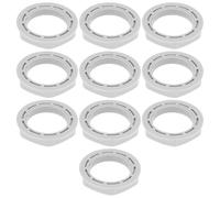 Create idea 10 Tuercas de Nailon M32 X 1,5 Mm 41 Mm Hexagonales para Montaje de Grifo Color Gris