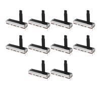 Create idea 10 Unidades Potenciómetro Deslizante Lineal Simple de 3 Pines B100K para Ajustar Altavoces de TV Y Mezclador 35 X 20 Mm