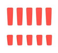 Create idea 10PCS Cubierta de Interruptor Antideslizante para Transmisor RC Funda Protectora para Interruptor Control Remoto Tapa de Palanca Compatible con Futaba Red (5 X Largo 5 X Corto)