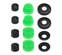 Create idea 12 piezas Kit de reconstrucción de bujes de camión de tabla larga 90A PU soportes de amortiguador almohadillas de choque Longboards patinetas puente almohadillas bujes arandelas tazas de p