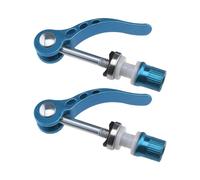 Create idea 2 abrazaderas M6 × 65 mm de liberación rápida para tija de sillín de bicicleta, tubo de tuerca de bloqueo alargada para bicicleta de carretera, bicicleta de montaña, color azul