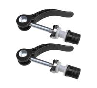 Create idea 2 abrazaderas M6 × 65 mm de liberación rápida para tija de sillín de bicicleta, tubo de tuerca de bloqueo alargada para bicicleta de carretera, bicicleta de montaña, color negro