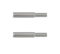 Create idea 2 adaptadores roscados de doble extremo roscado M8 x 20 a M10 x 35 304, adaptador de rosca de acero inoxidable 304 para postes de sisal y postes rascadores, 55 mm