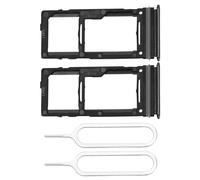 Create idea 2 bandejas de Ranura para Tarjeta SIM Dual, Soporte para Tarjetas Micro SD de Repuesto con Pin SIM Compatible con Samsung Galaxy A52 5G/A52 4G/A72/A52s 5G/A72 5G, Color Negro