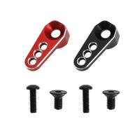 Create idea 2 bocinas de Brazo servo 25T de aleaci¨®n de Aluminio Compatible con TRX4M 1/18 RC Crawler, Rojo y Negro