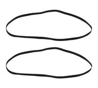 Create idea 2 cinturones de goma negra para tocadiscos de gramófono, cinturón de tocadiscos, cinturón de repuesto para fonógrafo, 190 mm, longitud plegada, 5 mm de ancho