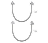 Create idea 2 conductos flexibles de acero inoxidable para puerta de 408 mm, cable de puerta adecuado para sistema de control de acceso, cable de video