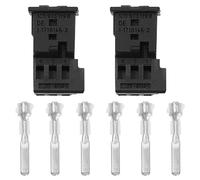 Create idea 2 conectores de arnés de cables de coche de 3 pines A0295455528 impermeables con terminales para aparatos eléctricos automotrices