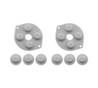 Create idea 2 Juegos Almohadillas Botón Silicona para Consolas Juegos Adhesivo Conductor Almohadilla Botón Conductora para Juegos de Mano Compatible con Sega Game Gear Controlador