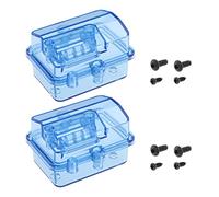 Create Idea 2 Juegos de Caja receptora ESC Transparente Impermeable a Prueba de Polvo Protector de Control de Velocidad el¨¦ctrico Caja sellada con Tornillos para 1/10 1/8 HSP RC Crawler RC Car Servo