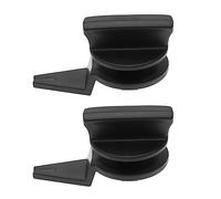 Create idea 2 juegos de clip de repuesto para perilla de cubierta triangular de advertencia 1J0867467 3C9867467 1J0867468 3C9867468 compatible con Touran compatible con Bora Plastic Black