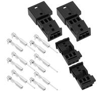 Create idea 2 juegos de enchufe de coche de 3 pines, macho/hembra, para altavoz automotriz, sensor de lluvia, componente 6905977 8377064 compatible con BMW plástico metal