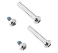 Create idea 2 juegos de pernos de montaje de suspensión trasera de bicicleta MTB de 40 mm M8 semicirculares hexagonales tornillos de bloqueo hembra con subclavos de 12 mm