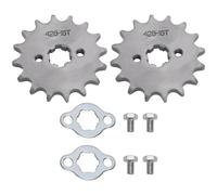 Create idea 2 juegos de piñones delanteros del motor de motocicleta 428 16T de 17 mm para 50cc 70cc 110cc 125cc 140cc 160cc compatible con Honda TaoTao ATV Quad Dirt Bike