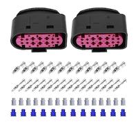 Create idea 2 Juegos Juego de Reparación de Sensores de Coche 1J0973737 Compatible con Volkswagen Compatible con Audi Juego de Reparación de Sensores de Coche con Enchufes de 14 Pines