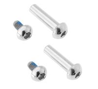 Create idea 2 Juegos Pernos Montaje Choque Suspensión Trasera Bicicleta MTB de 29mm Tornillos de Bloqueo Hexagonales Semicirculares M8 Clavo Hembra con Subclavos de 12mm