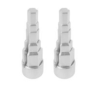 Create idea 2 Llaves para Radiador de 1/2 Pulgada Llave Escalonada de Cabeza Cuadrada para Válvulas de Plomería Termostatos 85 X 13 Mm Color Plateado