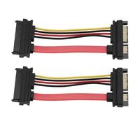Create idea 2 Piezas Cable Adaptador de Datos SATA A SAS Macho de 22 Pines A Hembra de 29 Pines Cable de Disco Duro de 8 Cm para Disco Duro Host SFF-8482 Compatible con DELL
