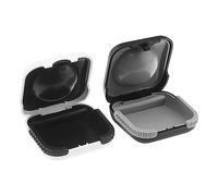 Create idea 2 Piezas Caja de Almacenamiento para AUD¨ªfonos Funda Protectora Dura Caja para AUD¨ªfonos Accesorios 6,5 x 6,5 x 2,8 cm ABS