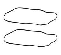 Create Idea 2 Piezas Cinturón Disco Goma Negro para Tocadiscos de Gramófono y Reproductor - Repuesto de Fonógrafo 300mm Longitud Plegada 5mm Ancho