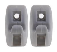 Create idea 2 Piezas Clips de Gancho para Visera Solar 191-857-559 Soporte de Suspensión de Clip para Visera Interior Automotriz Remache de Repuesto Gris Compatible con Golf MK1 MK2