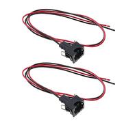 Create idea 2 Piezas Conectores de Arnés de Cableado de Coche de 2 Pines Contacto de Engarzado 037906240 Compatible con VW Compatible con Skoda Compatible con Seat Compatible con Audi