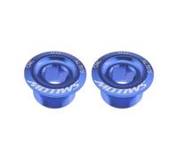 Create idea 2 Piezas de Tapa de Soporte Inferior de Bicicleta de montaa Azul, Tornillos de fijacin de Brazo de manivela, aleacin de Aluminio C