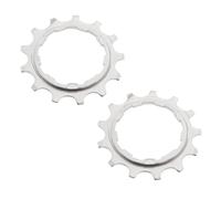 Create idea 2 piñones de acero 13T de 11 velocidades para bicicleta, rueda libre de una sola velocidad, compatible con la serie Shimano HG para bicicletas de montaña y carretera, color plateado