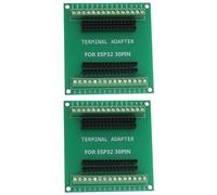 Create idea 2 placas de 30 pines ESP32 GPIO 1 en 2 con WiFi inalámbrico Bluetooth para placa microcontrolador ESP-WROOM-32, 66 x 63 mm