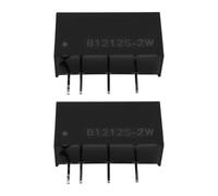 Create idea 2 Relés de Módulo de Potencia Aislados B1212S-2W de 4 Pines 20 X 14 Mm para Resistencia de Control Industrial de Domótica Color Negro.