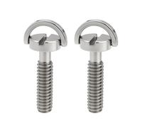 Create idea 2 Tornillos de Fijación para Trípode de Acero Inoxidable UNC de 1/4-20 para Cámara con Anillo en D Compatible con Manfrotto Compatible con Arca Swiss de 30 X 16,5 Mm