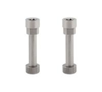 Create idea 2 Tornillos Giratorios de Bisagra de Metal Compatible con B-ose QuietComfort QC35 Piezas de Reparación de Auriculares para Mecanismo de Rotación de Auriculares Plateado