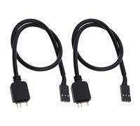 Create idea 2 uds 5V 3 Pines a VDG RGB Conector de Cable de l¨ªnea de conversi¨®n 50cm para Placa Base de Ordenador con 2 Agujas de Cobre Rendimiento ¨®ptimo