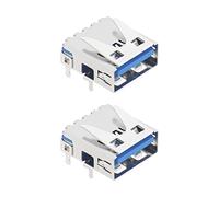 Create idea 2 unidades de repuesto para consola USB, compatible con PS5, puerto de carga USB, accesorios eléctricos, metal