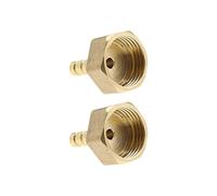 Create idea 2 unids 6mm a 1/2 pulgada BSP rosca hembra de lat¨®n conectores de montaje manguera de uni¨®n de p¨²as adaptador acoplador para combustible aire gas agua aceite