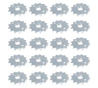 Create idea 20 clavijas de disco de madera para unión de marco de madera de un lado, 48 x 12 mm