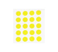 Create idea 20 Marcadores de Diapasón de Guitarra Pegatinas Incrustadas de 6,35 X 0,07 Mm para Guitarra Eléctrica Folk Color Amarillo