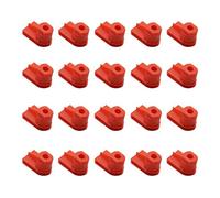 Create idea 20 piezas 24449408 1404969 tornillo de montaje arandela tuerca clips parachoques a ala fijaci¨®n sujetadores de pl¨¢stico rojo clip retenedores