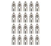 Create idea 20 Piezas de 2,1 Mm de Diámetro de Orificio Varilla de Empuje Conector Servo Tapones de Conexión Ajustadores Aptos para Alambre de Acero de 1,8-2,0 Mm para Modelo RC Coche Avión