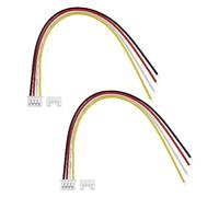 Create idea 20 Piezas Juegos de Conector JST 2.0 PH de 4 Pines Que Incluyen 20 Miniconectores Hembra de 4 Pines con Cable de 150 Mm Y 20 Microconectores Macho de 4 Pines