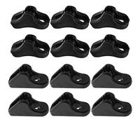 Create idea 20 tensores de cuerda de repuesto, hebilla de cuerda de viento, ajustador de cordón de plástico, herramienta antideslizante ajustable para actividades al aire libre, color negro, 2 mm