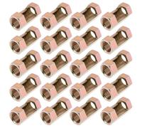 Create idea 20 Tuercas Hexagonales Abiertas con Rosca M10 X 30 Mm Adecuadas para Reparación de Lámparas de Altura Tubo Roscado M10.