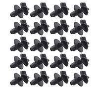 Create idea 20 unids cubiertas de bater¨ªa clips de retenci¨®n del panel de la tapa LR024316 ajuste 9mm agujero negro nylon compatible con Range Rover piezas interiores del coche