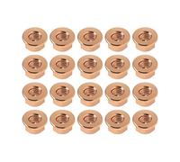 Create idea 20 unids M10 colector de escape tuercas hexagonales chapado en cobre Hex Self Lock Tuerca con brida 18301737774 piezas de repuesto de coche