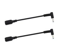 Create idea 2PCS Cable Convertidor CC para Cargador de Ordenador Portátil 7,4x5mm Hembra A 4,5x3mm Macho con Cable Adaptador de Pin Compatible con HP Pavilion Envy
