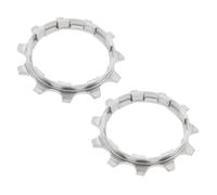 Create idea 2Pzs Piñón Bicicleta Acero 10 Velocidades y 11 Dientes, Rueda Libre Una Sola Velocidad, Compatible con Shimano HG para Bicicletas de Montaña y de Carretera, Plateado