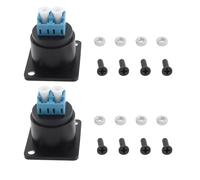 Create idea 2X Conectores Conector de Fibra óptica Tipo D para Montaje en Panel Hembra LC A Hembra LC para Red de Fibra óptica.