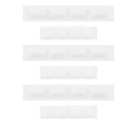 Create idea 3 juegos de fundas de goma adhesivas para patas de polvo, piezas de repuesto compatibles con Nintendo Wii, cubiertas de tornillo de consola, color blanco