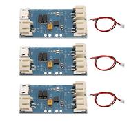 Create idea 3 Piezas CN3065 Mini Placa de Cargador Solar LiPo 500mA Placa de Cargador de Batería de Litio Módulo de Carga de Batería LiPo Panel Solar Micro USB con Cable Conector JST de 2 Pines